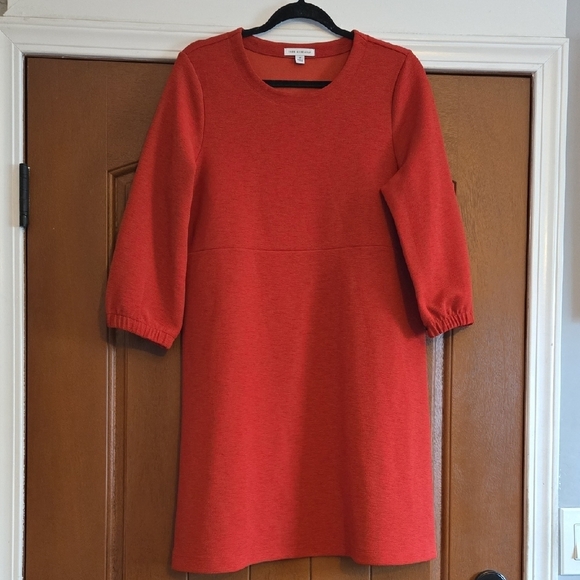 Free Assembly Elegant Orange Red Women's Dress Size Medium - Picture 2 of 5